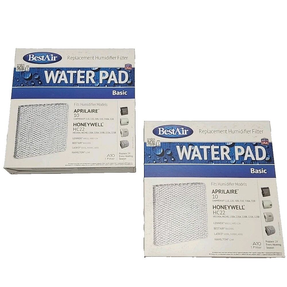 BestAir Humidifier Pad Water Panel Replacement #10 Aprilaire Filter 2 Pack USA